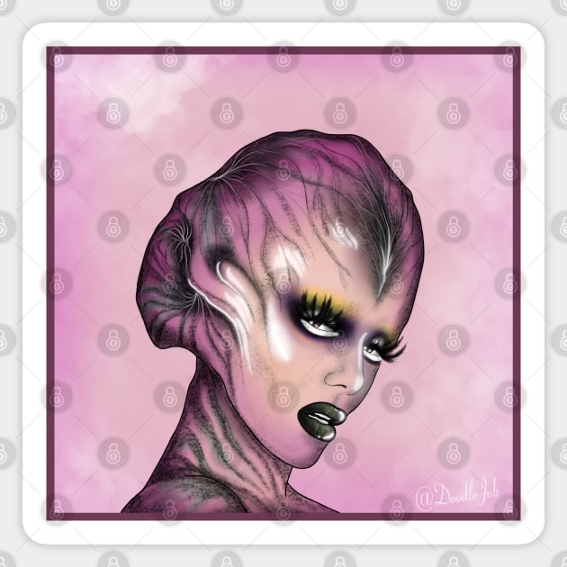 Jeffree Star Alien Sticker by DoodleJob